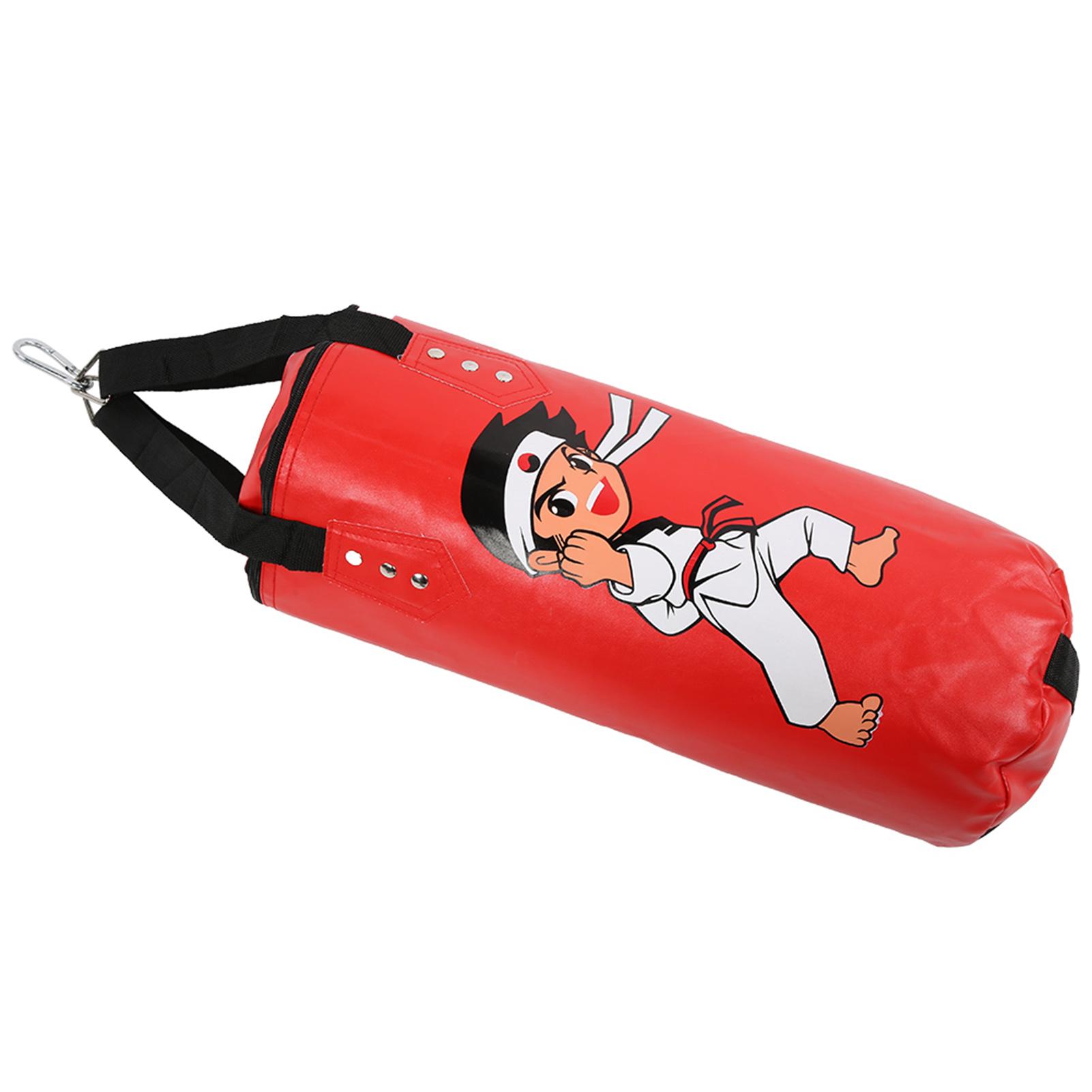 

Children Boxing Sandbag Hanging Type Kid Sanda Muay Thai Training Hollow Equipmentred 60cm красный