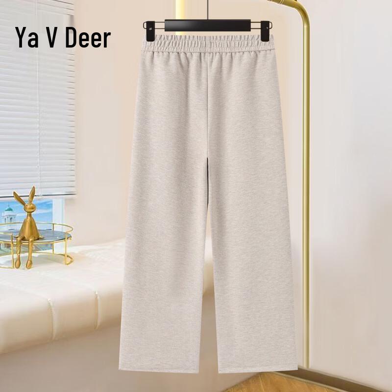 Yalu Women's Autumn/Winter Wool Blend Wide-Leg Straight Trousers