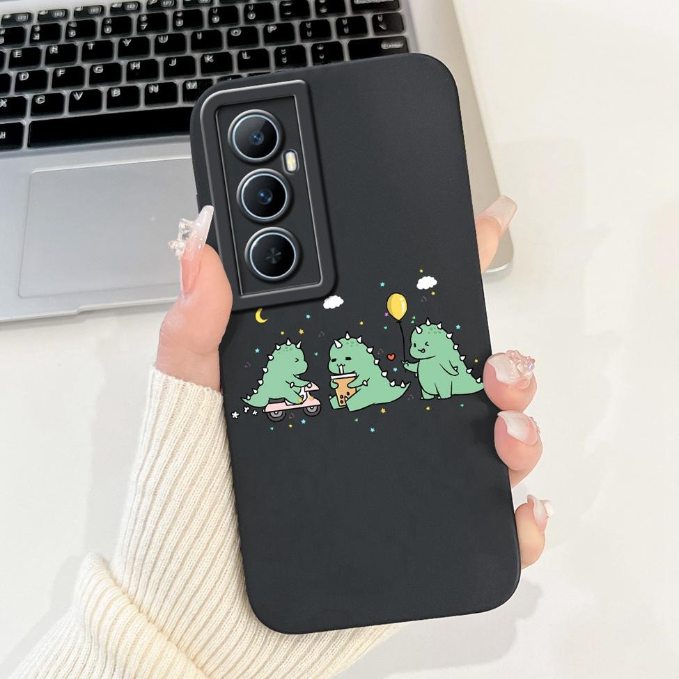 Funda For Realme C65 RMX3910 Back Cover For Realme C65 4G Case Shockproof Luxury Flowers Cute Cartoon Cool Silicone Bumper Coque