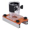 Woodworking Router Base with Transparent Cover Milling Cutter Slotting Bracket Wood Trimmer