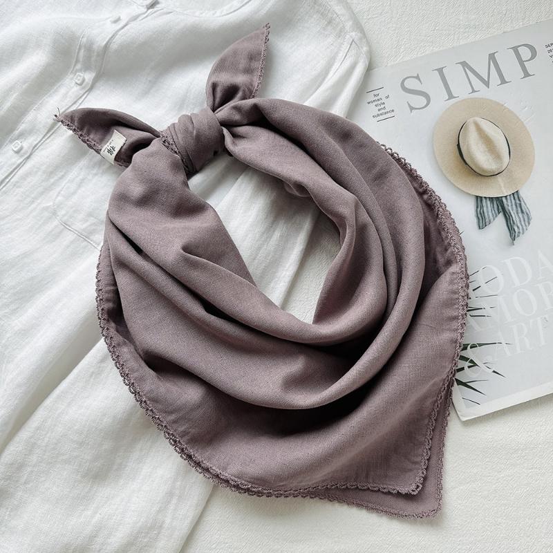 Solid Color Knitted Triangular Scarf Soft Multi-Functional Headscarf Coldproof Windproof Neck Warmer Autumn And Winter