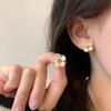 Sterling Silver Needle Small Daisy Flower Stud Earrings Women's Real Gold Electroplating Small Fresh Personalized Earrings Earrings