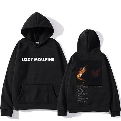 Lizzy McAlpine Hoodie mit Grafikdruck, Harajuku-Fleece-Sweatshirt mit Kapuze, Gothic-Retro-Kleidung, bequemer Pullover von moletom