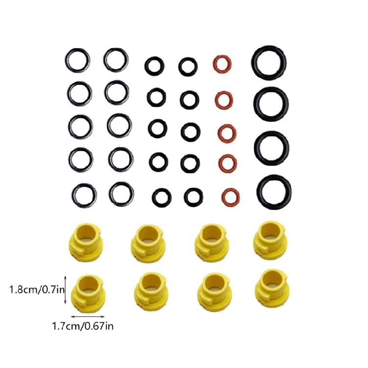 Anelli di Ricambio in Silicone per Tutte le Condizioni per Idropulitrici Design a Innesto Sicuro Non Si Usurano Istantaneamente Sistemi di Montaggio