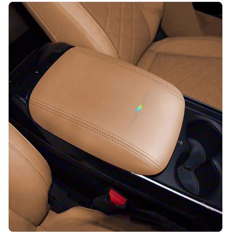 Кожаный защитный чехол на подлокотник Jihu T1