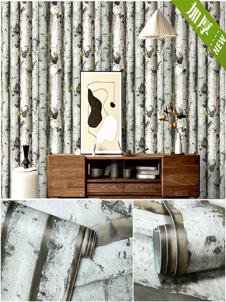 

Утолщенные самоклеящиеся обои с ретро текстурой дерева, наклейка для декора стен, имитирующая деревянную доску, 3D трехмерная наклейка 500CMx45CM