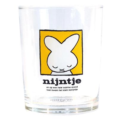 Dick Bruna 70th Anniversary Glass Made In 420132 "Miffy" Tumbler, Approx. 220ml, Yellow, Japan,