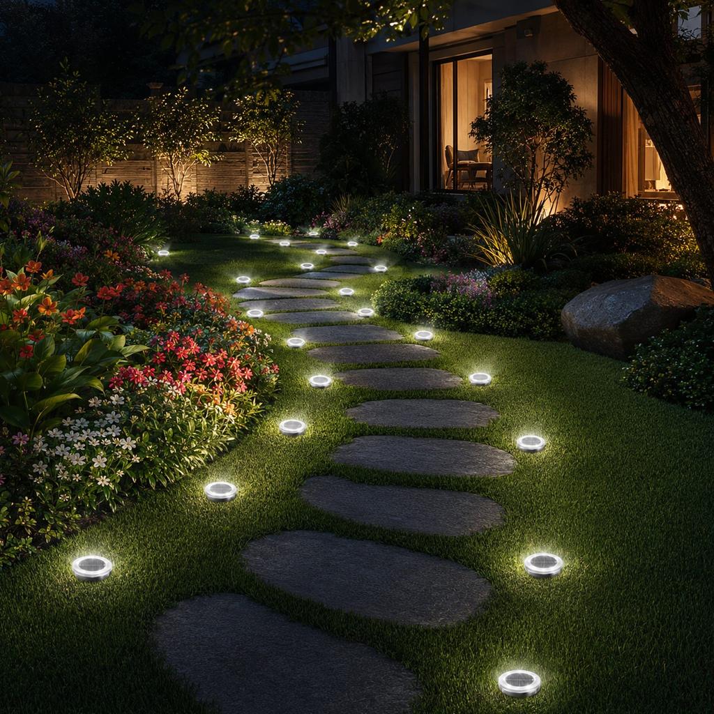 Powered Outdoor In-Ground Lights, Stainless Stake Lights for Garden, , Decoration