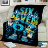 1PC Custom Name Electric Winter Character Flannel Blanket Versatile,all-season Throw Suitable for the Living Room,bedroom,camping,travel,and Gift