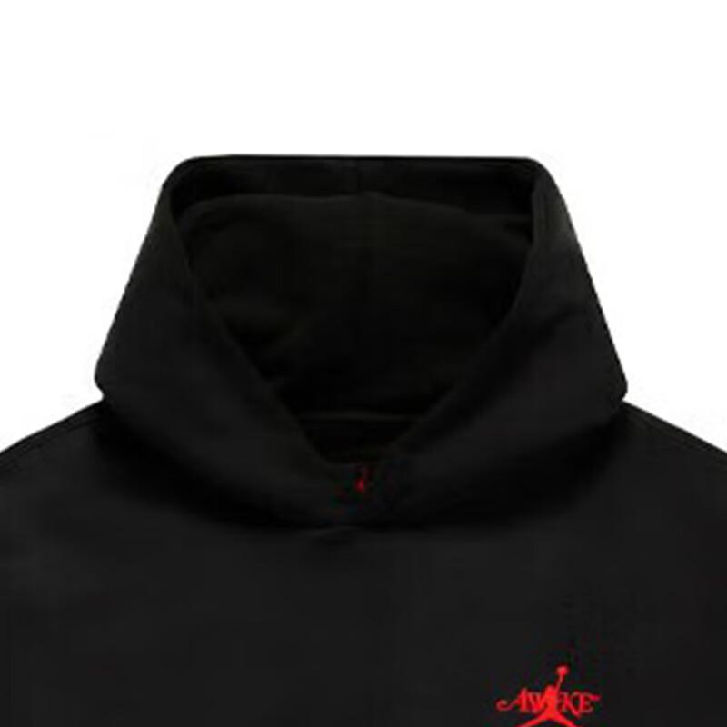 Jordan SS24 Logo Embroidered Hoodie Men Hoodies Black FQ5444-010