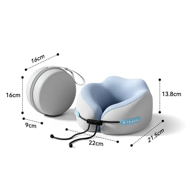 Memory Foam U Shaped Neck Pillow with Removable Washable Cover Support for Travel Sleeping Rest Home Office Car Use