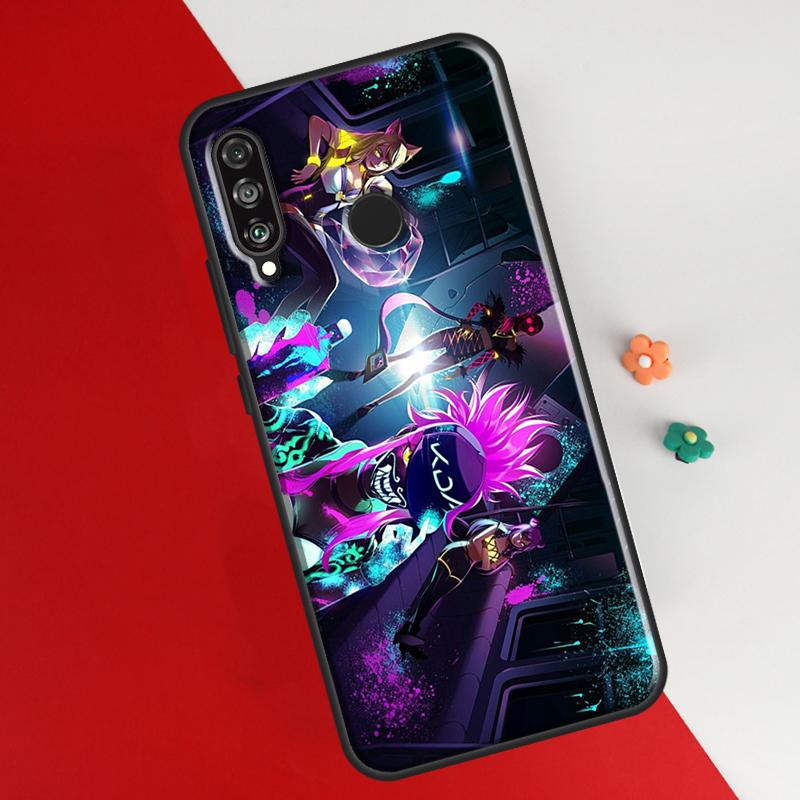 Kda Kaisa Ahri Akali Case For Huawei P30 Lite P40 P20 P50 Pro Nova 5T P Smart 2021 2019 Cover For Honor 50 Lite