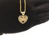 Hip Hop Unique Design Gold Nugget Diamond Cut Heart Shaped Charm Pendant Necklace  for Women/Men Jewelry