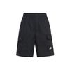 Sportswear Sport Essentials Solid Color Logo Embroidered Big Pocket Straight Shorts Black Men's DM6834-010