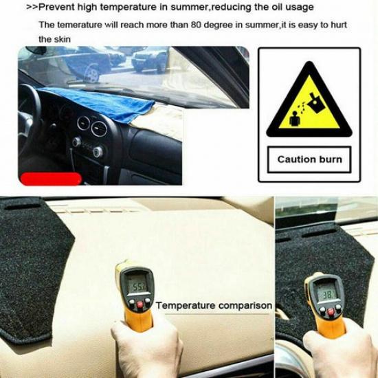 Armaturenbrettabdeckung mit rotem Rand, rutschfestes Polster, Sonnenschutz für Honda 10. Generation Civic 2016-2018