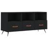 VidaXL Meuble TV noir 102x36x50 cm bois d'ingénierie 829005