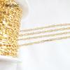 3 New Design 14K Gold-Plated Chain Spool High-Quality Chains DIY Jewelry Making Accessories