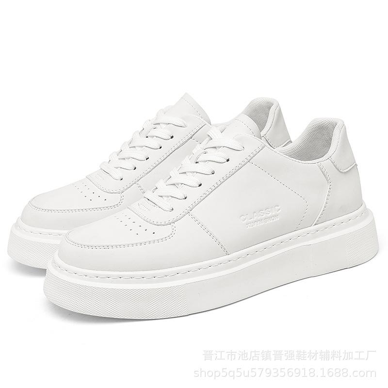 

Трендовый бренд мужские невидимые внутренние увеличивающие рост белые туфли мужские спортивные и повседневные туфли на платформе-маффин, трендовые кеды 44 белый