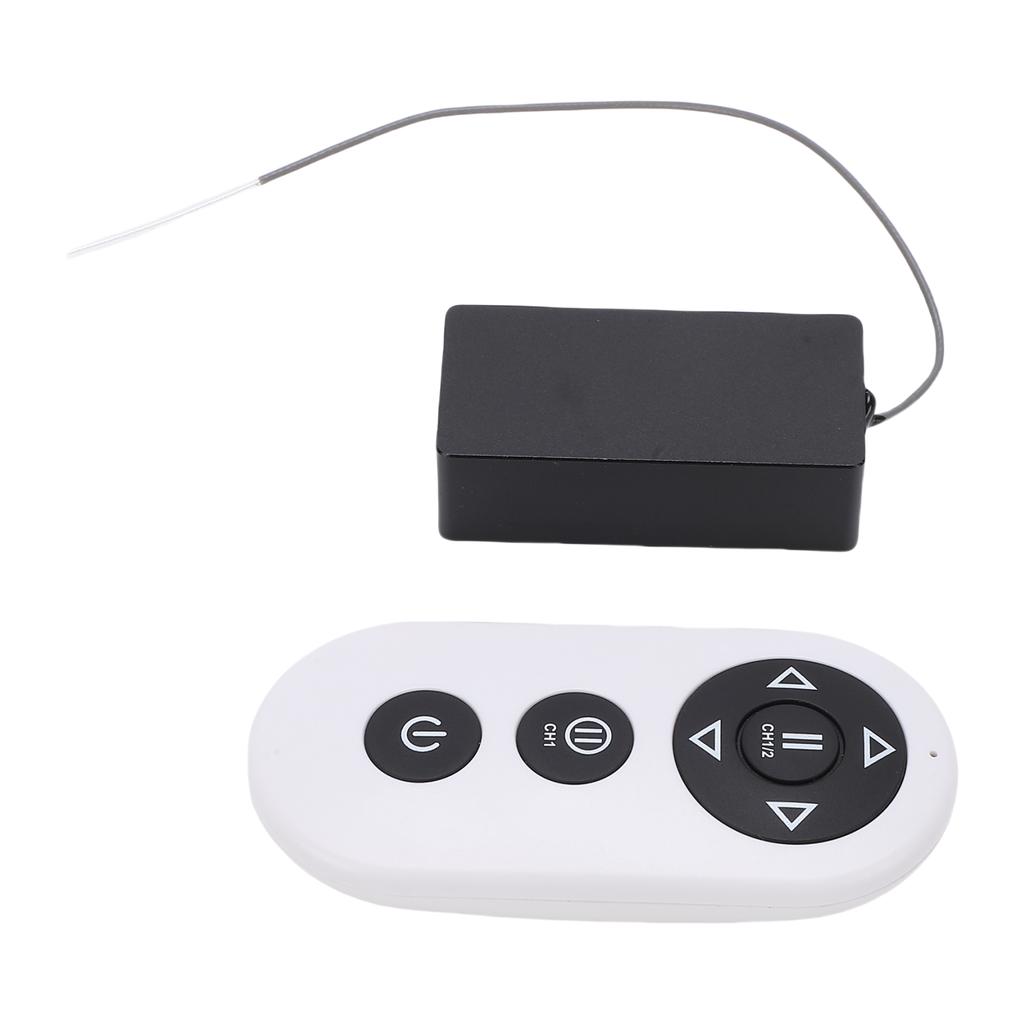 2.4G Wireless One Hand 4 Channel Remote Control with Receiver Dual Motor Mixing Control Mode Fine Turning Remote Controller for RC Car Boat