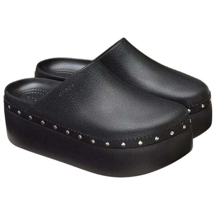 Crocs Comfort Slip-On Anti-Rub Closed-Toe Clogs Women Footwear Black 212355-001