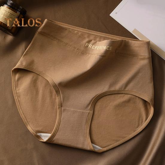 Women Underpants Mid Waist Solid Color Cotton Butt-lifted Good Breathability Elastic Quick-drying Sport Casual Briefs Female Panties