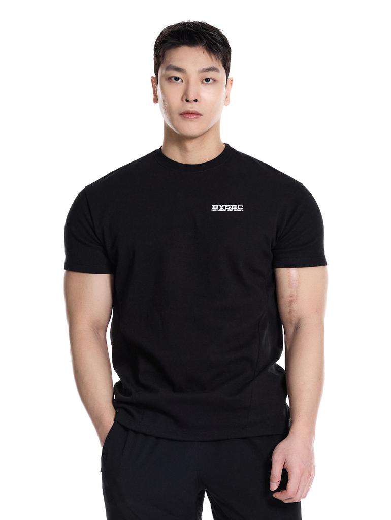 BYSEC Premium Double-Sided Heavy Muscler Muscle Fit Short Sleeve T-Shirt_2 Colors