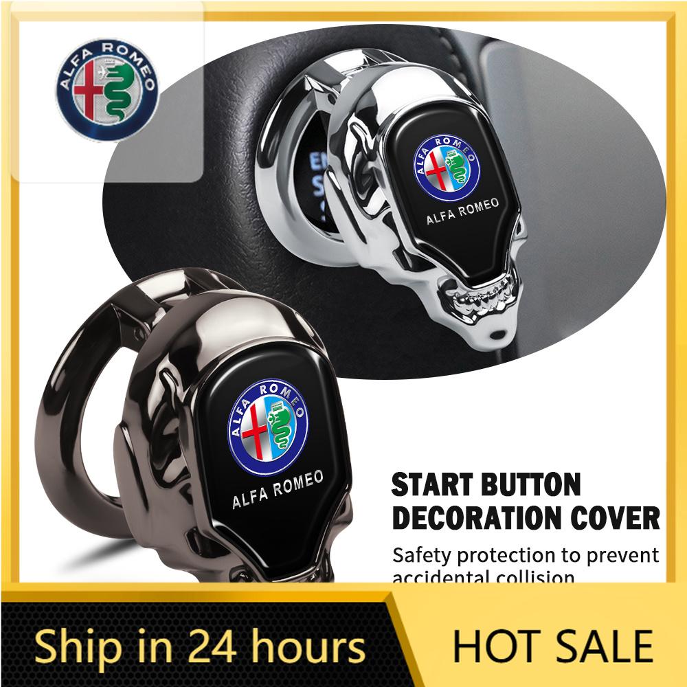 Car Sticker For Alfa Romeo 159 147 2026 Hot Sticker 1PC Car One Button Start Protective Cover Ignition Device Sticker For Alfa R EO0 