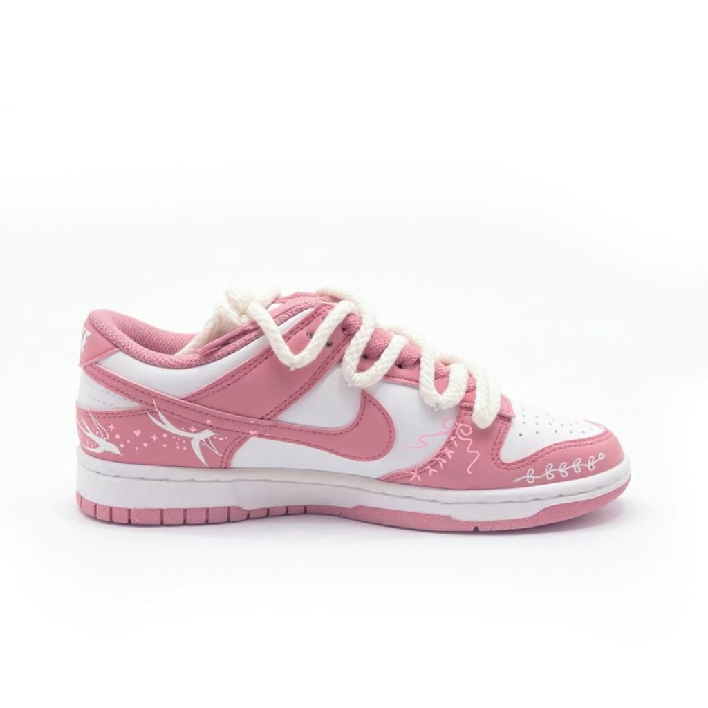 Nike X FENYUGUIYAN Dunk LOW Next Nature Cuero Resistente a la Abrasión Antideslizante Caña Baja Zapatos de Skate Unisex DD1873-112(Equipo2124-)