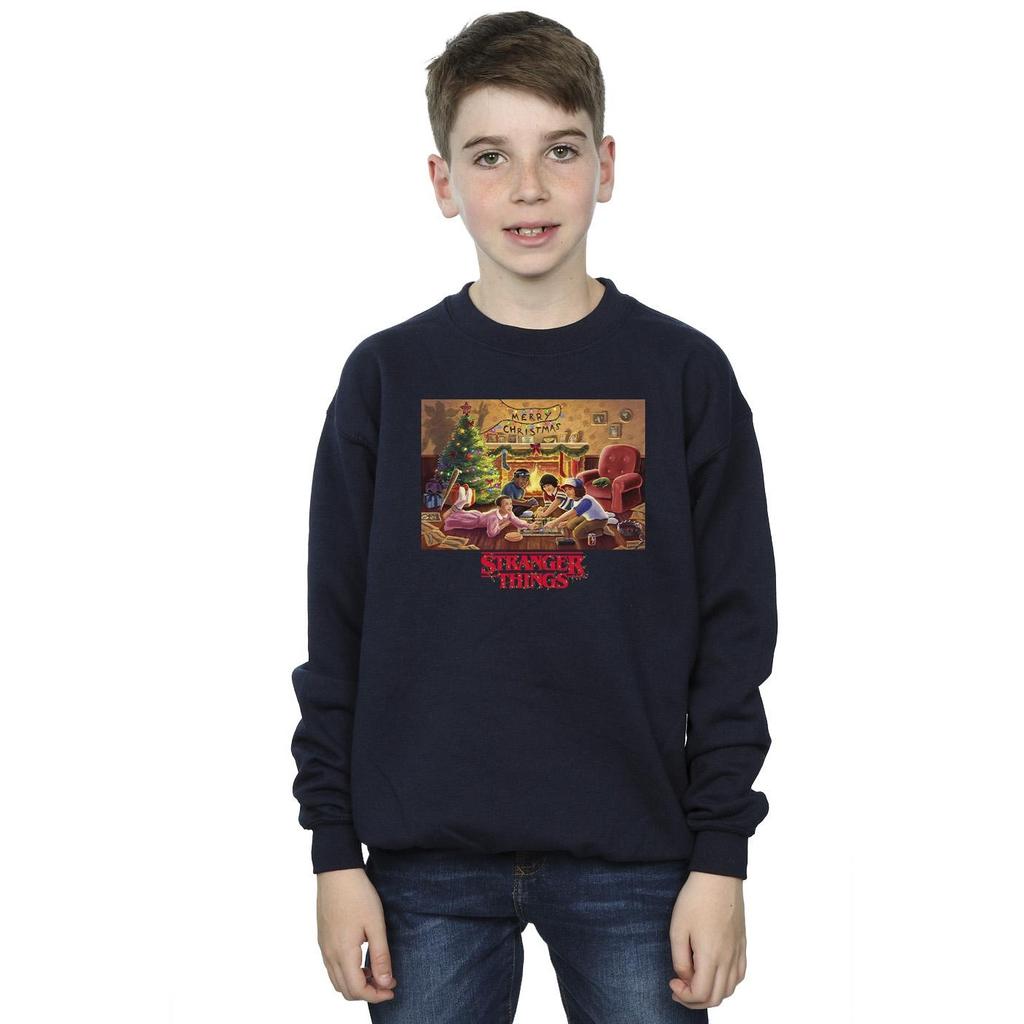 Netflix Boys Stranger Things Christmas Gathering Sweatshirt