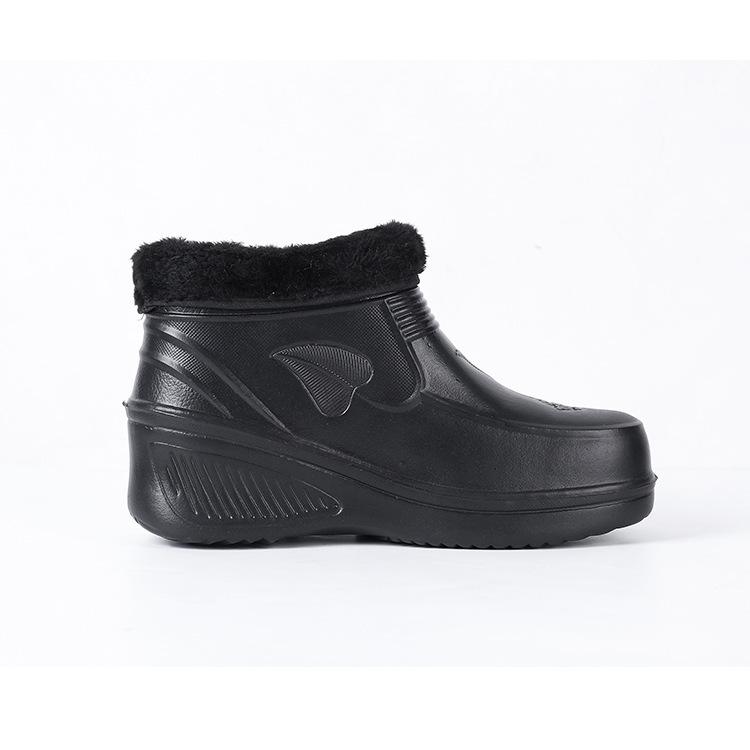 Fleece Snow Boots Thermal Rain Boots Laundry Car Wash Kitchen Hygiene Waterproof Rain Shoes Kitchen Shoes