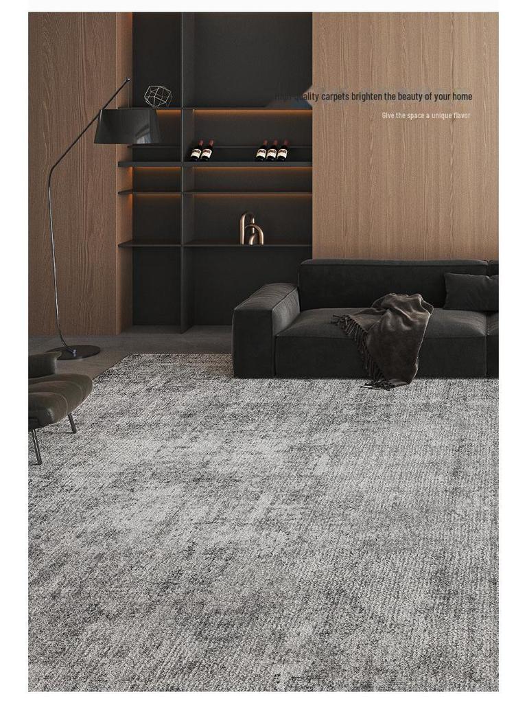 2025 Luxury Gray Wash-Free Carpet: Minimalist, Wipeable Sofa & Bedroom Mat