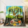 Kleiner Maulwurf Cartoon Überwurfdecke Weiche Flanelldecke für Bett Sofa Vier Jahreszeiten Kindergeschenk Heimtextilien
