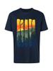 Mountain Sunset Print T-shirt Summer Fashion Casual Men's and Women's T-shirt Pure Cotton Casual O Collar Loose Short Sleeve