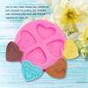 4 Grid Heart Shape Cake Mold Round Heats-resistant Non-stick DIY Pastry Sugar Candy Cookie Baking Mould Accessories