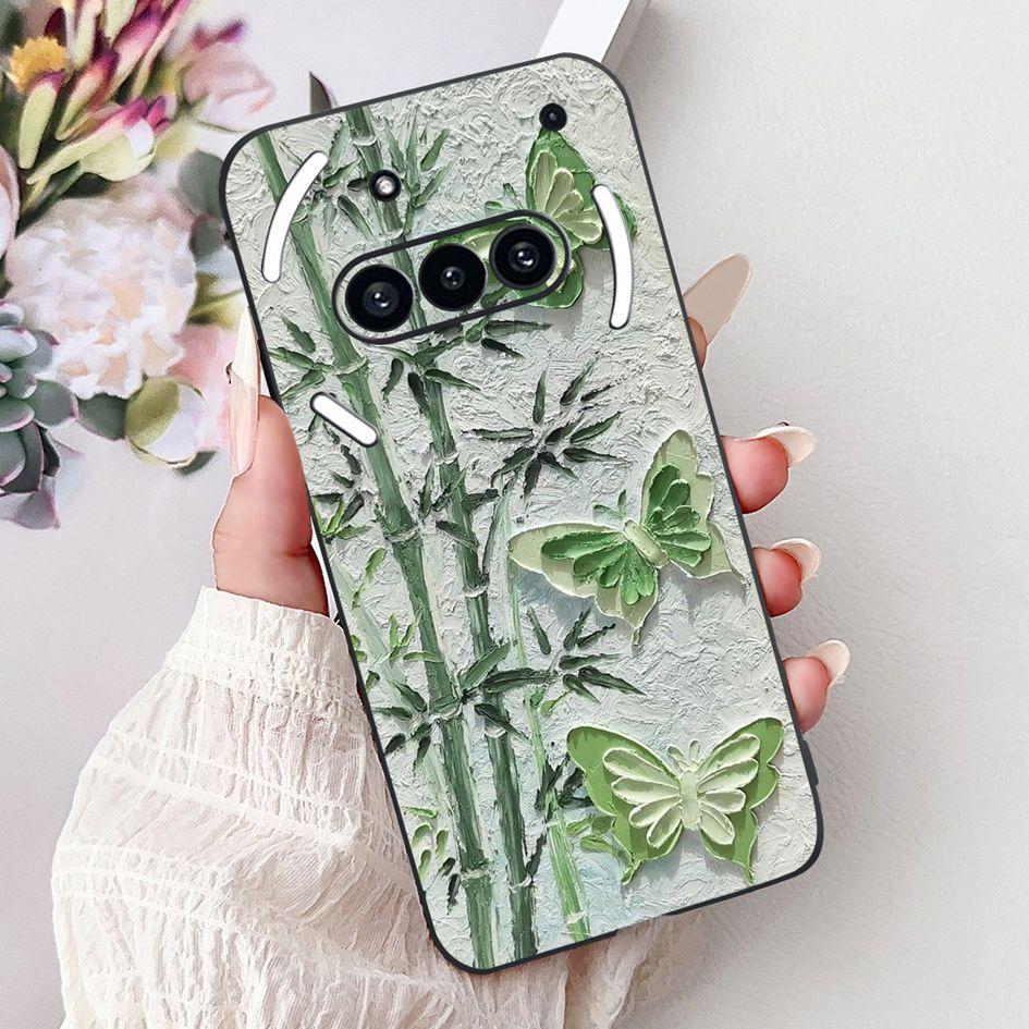 For Nothing Phone 3A 2025 Case A059 Fashion Flower Cats Cartoon Silicone Soft Shockproof Cover For Nothing Phone3A 3A Pro Bumper