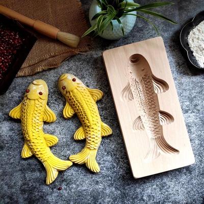Chinese New Year Wooden Carp Mold