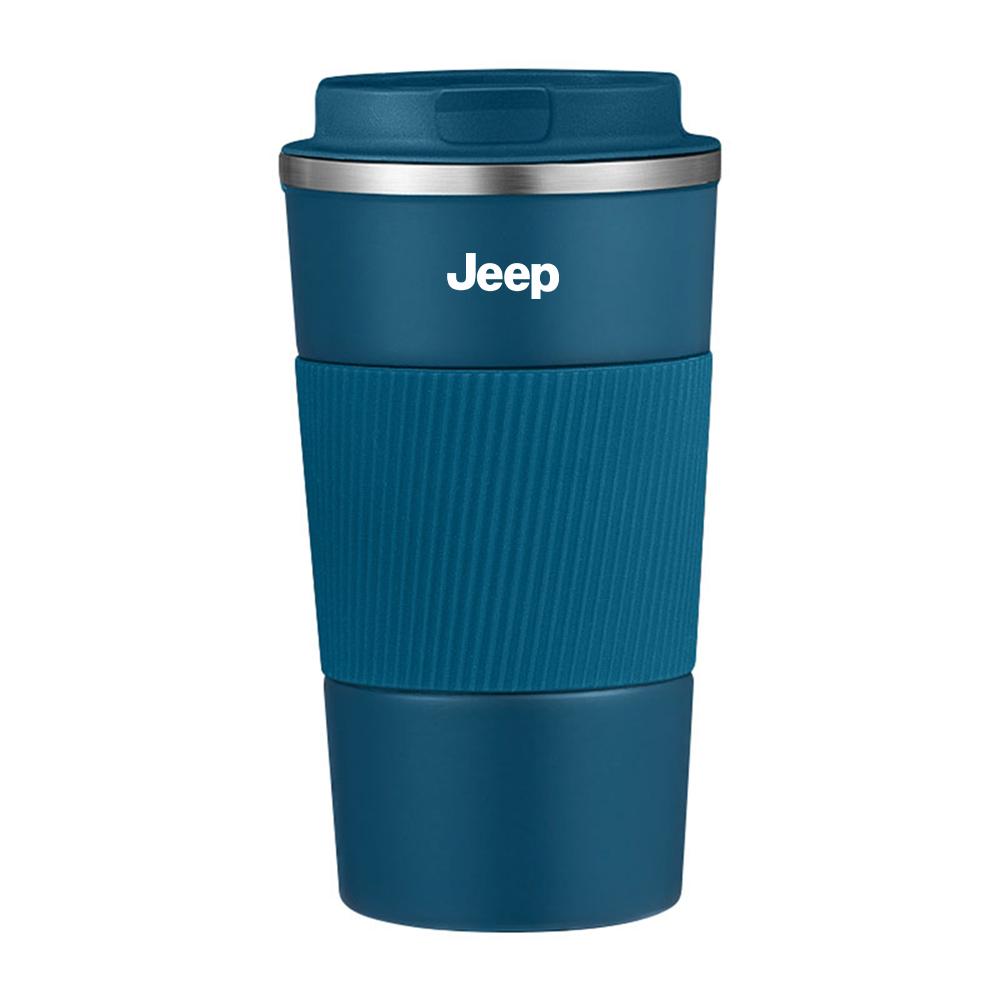 Vacuum Flask Travel Thermal Cup Stainless Steel Coffee Thermos Mug Bottle For JEEP Grand Cherokee Wrangler JK Renegade Valve Cap KUBEL1