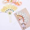 1PC Elegant Performance Flower Soft Gloss Alloy Hairpin Ethnic Style Hairpin