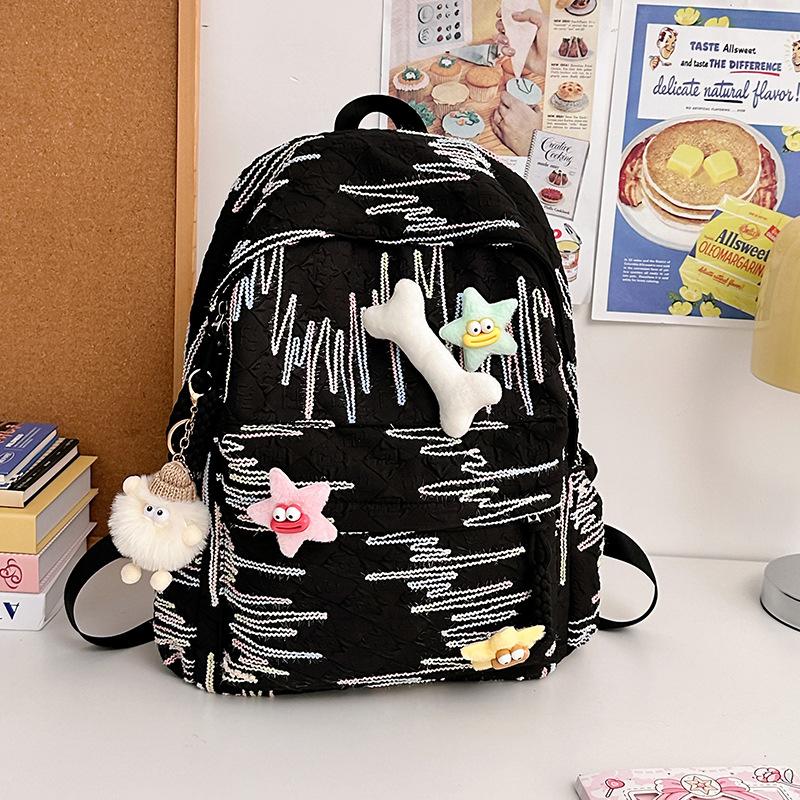 New Fashionable and Casual Commuting Schoolbag  Student Backpack  Large Capacity Schoolbag for Women