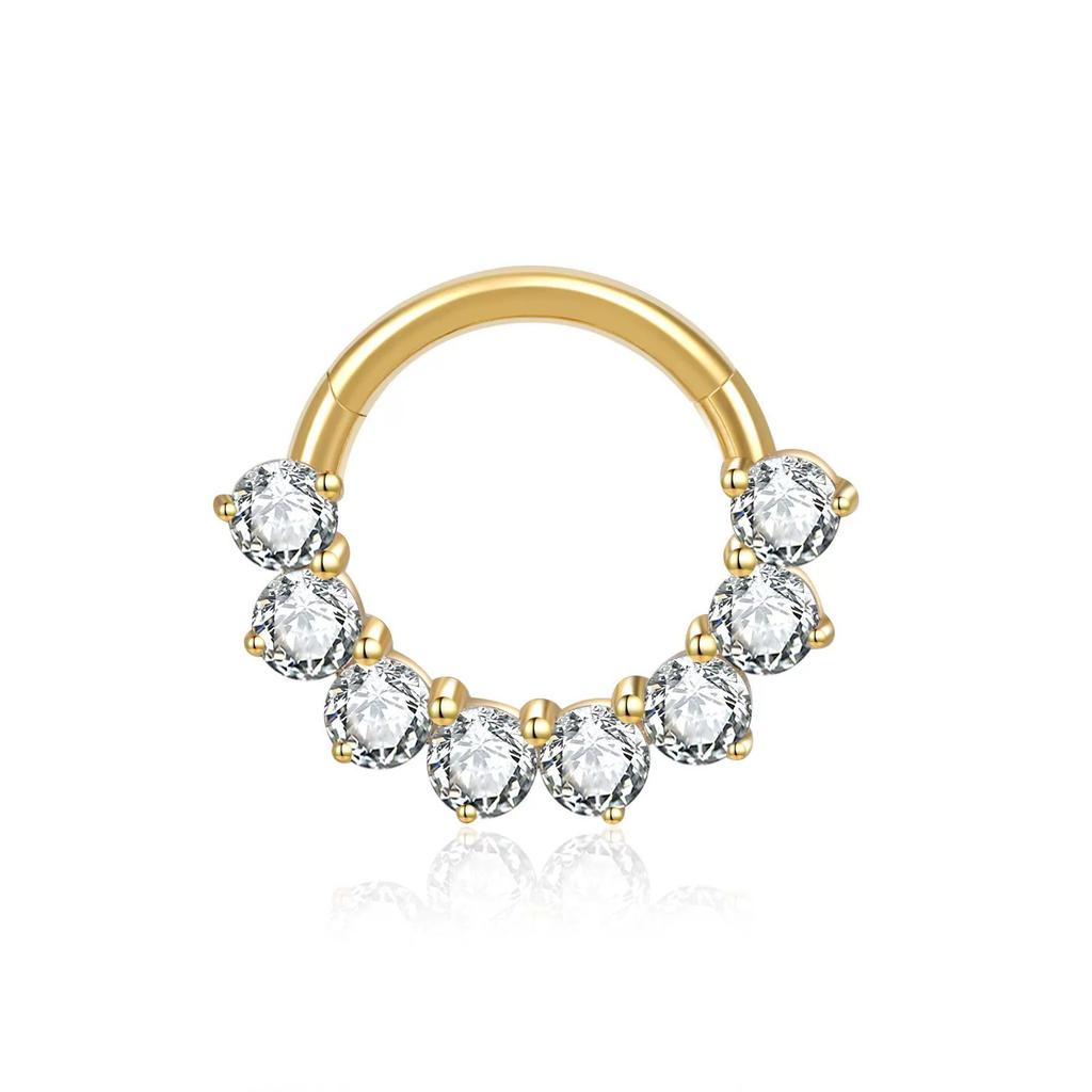 ASTM F136 Titanlegierung Mode Piercing Schmuck Mehrere Stile für Ohrbrücke, Brustwarzen-Barbell, Nasenring | Festival & Party
