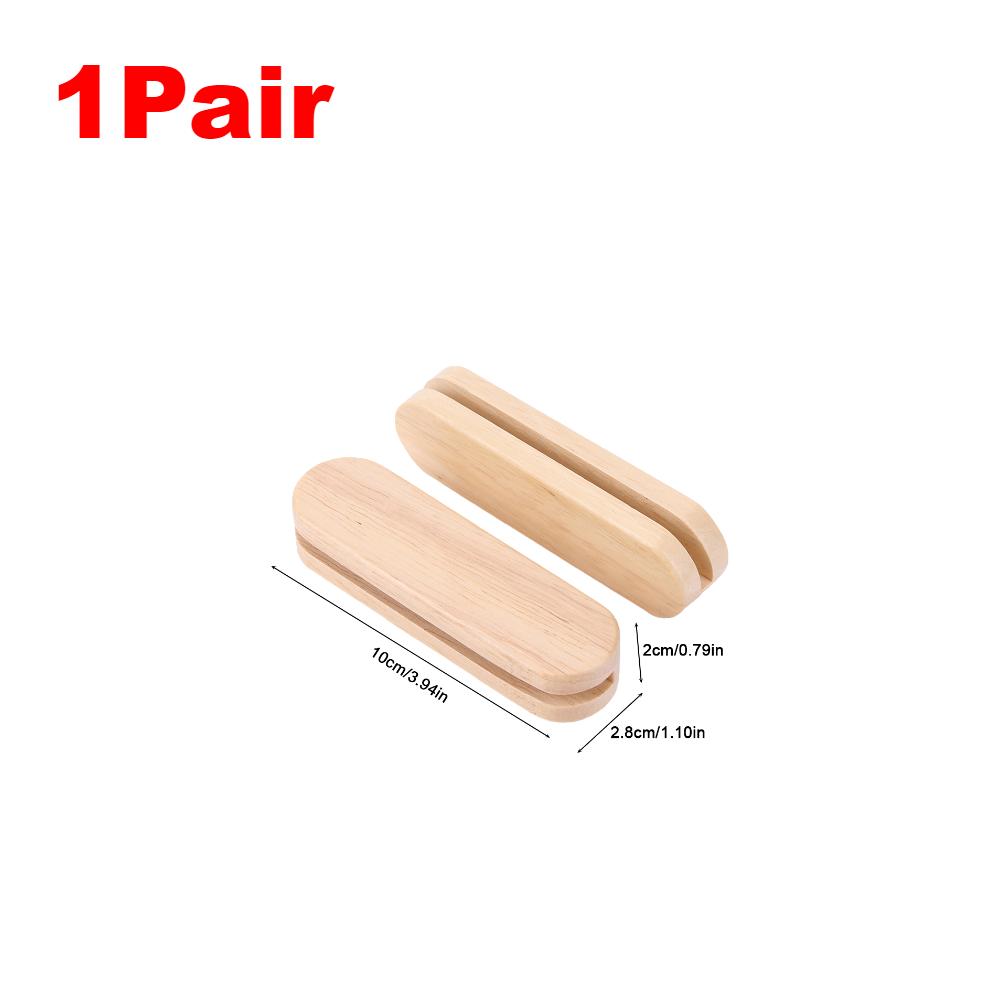 1-10PCS Wood Grill Pan Insulated Grip Heat Resistant Portable BBQ Plate Handle Solid Wooden Insulated Handles Outdoor Cook Tools