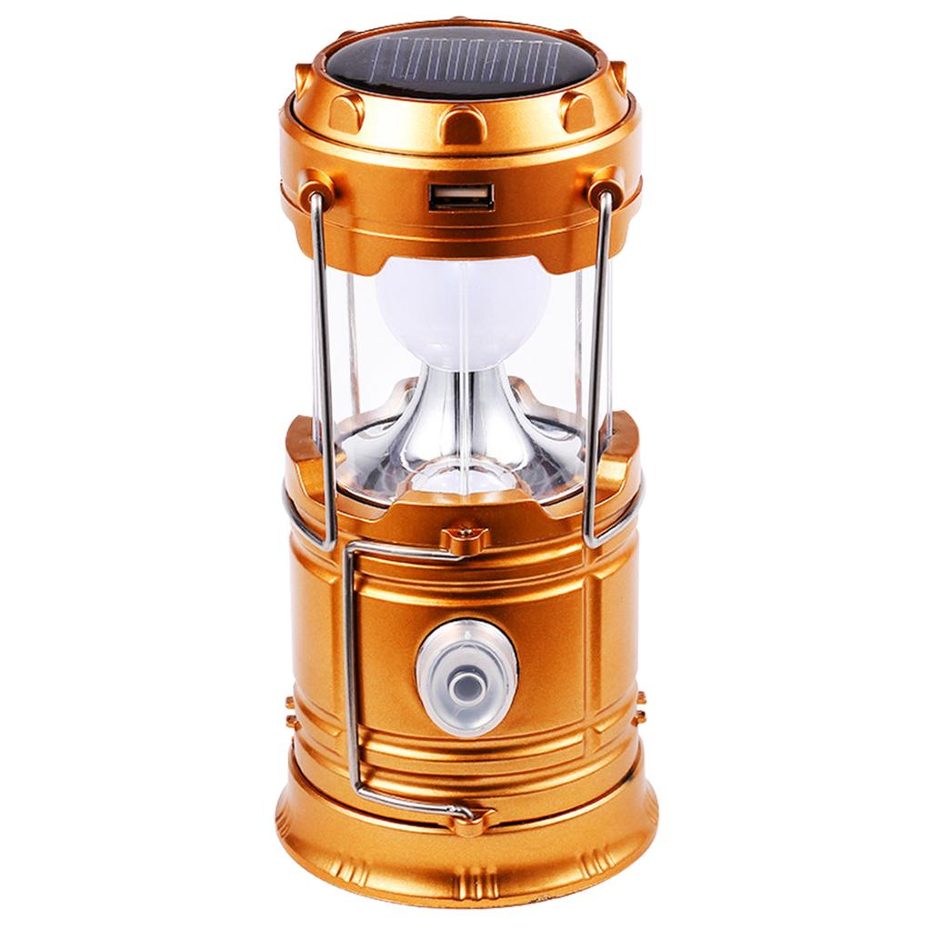 Solar Portable Lantern LED Flashlight Telescopic Torch Outdoor Camping Light Tent Lamp USB Rechargeable Emergency Work Light
