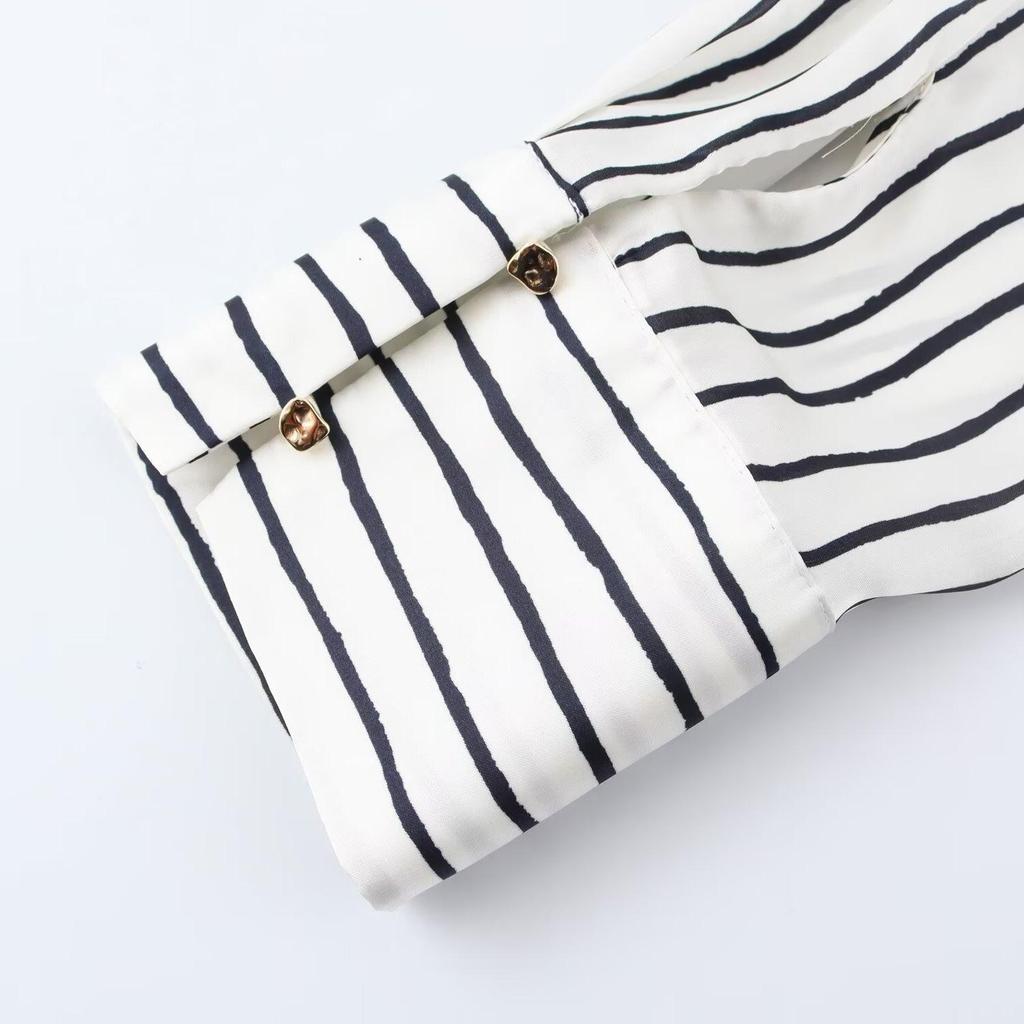 TAOP&ZA Spring Women's Elegant Silk Satin Shirt 2074580