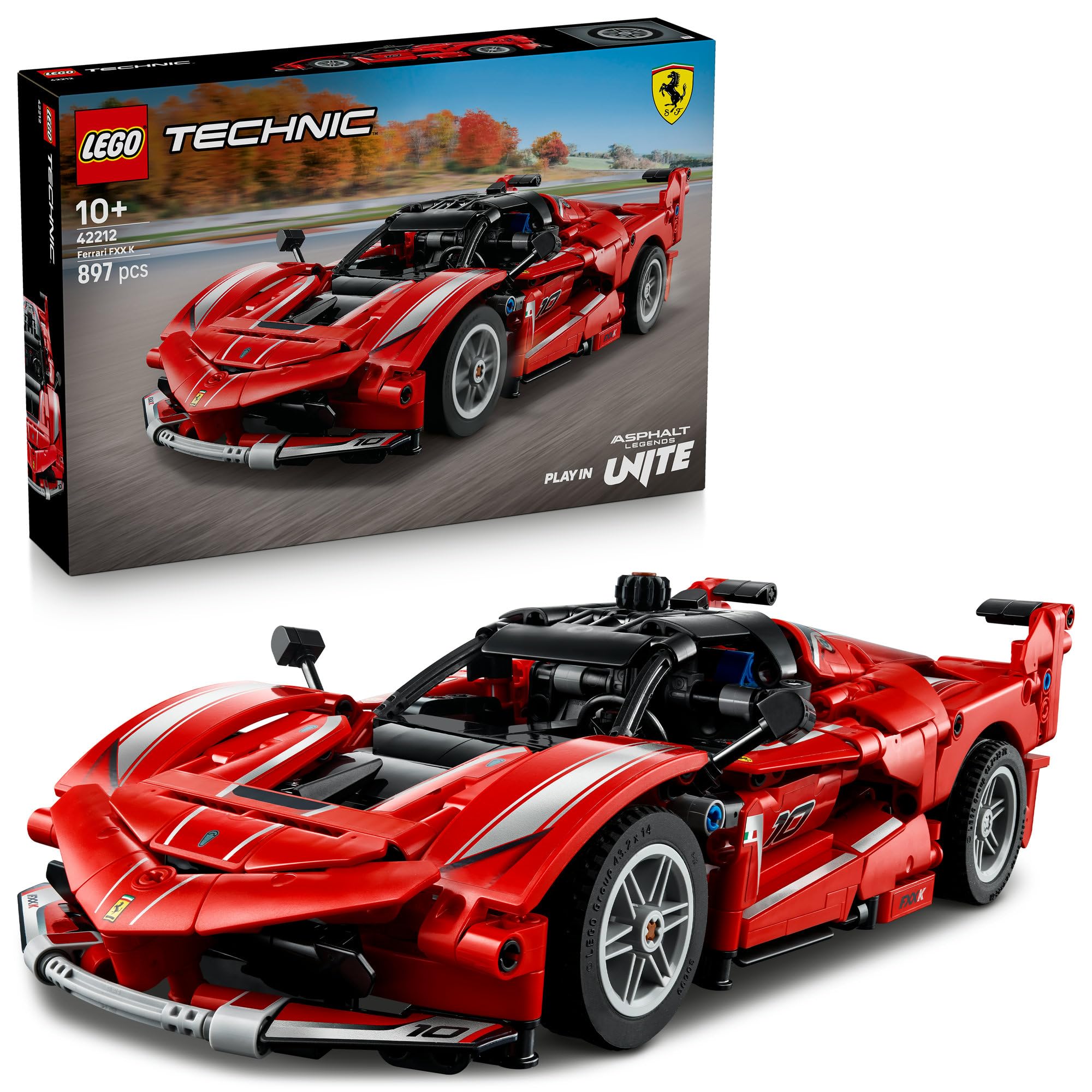 LEGO Ferrari FXX K Technic Toy Playset 42212 Vehicle Car Minifigure Gift for Boys and Girls 10-12 Years Old
