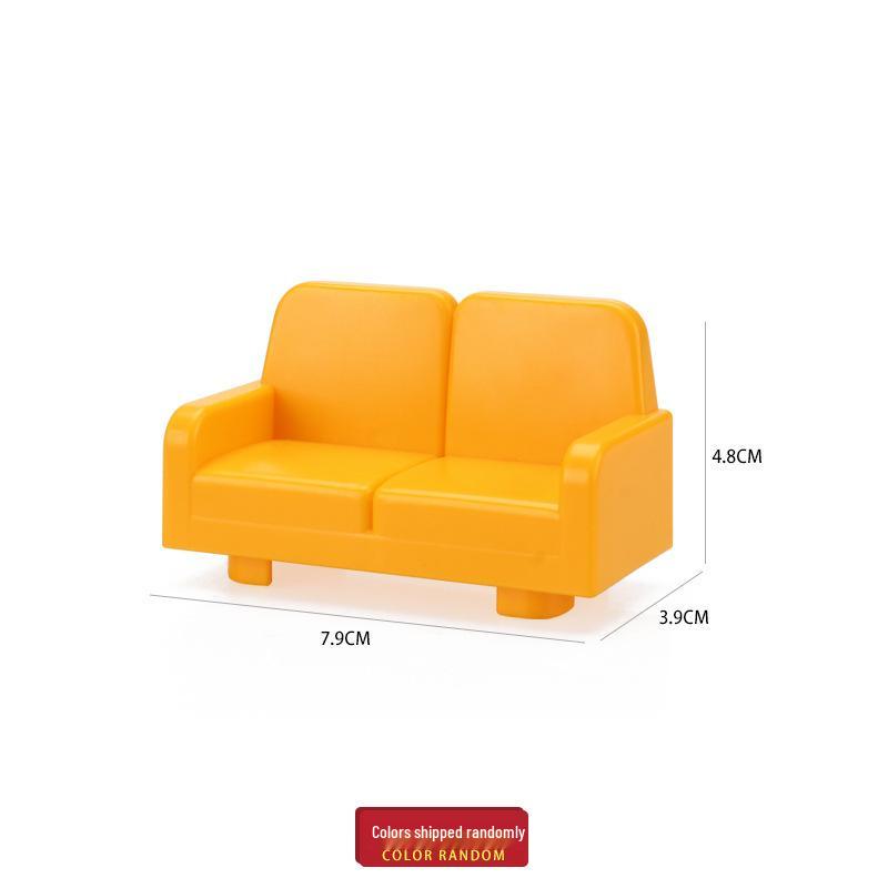 LEGO Duplo-Compatible Large Bricks: Kitchen, Bathroom, Furniture & Food Play Accessories for Children's Building Toys
