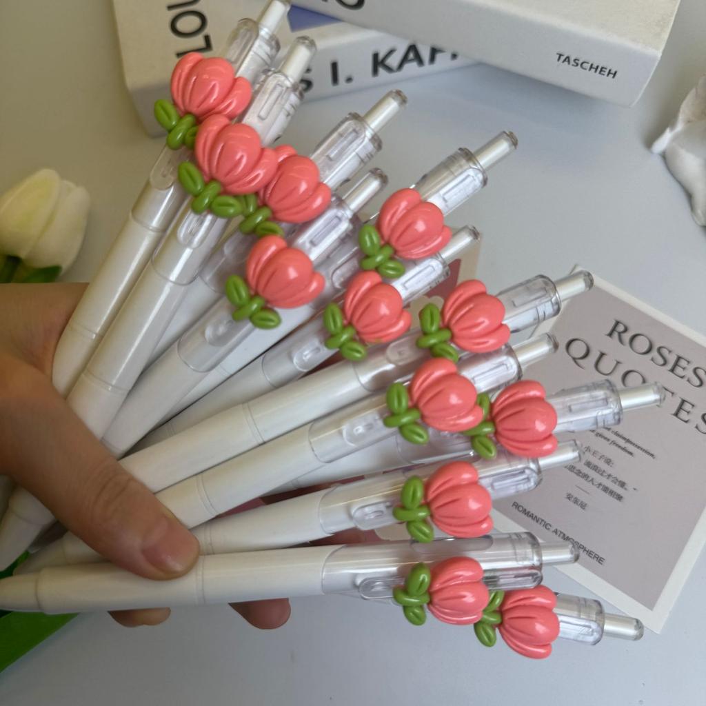 10Pcs Creative Kawaii Cute Neutral Pen Fashion Quick-Drying Pen Office Accessories School Supplies Aesthetic Pens Ballpoint Pen