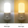 1Pc Kid Children'S Room Bedside Lamp Cold Warm White Mini Led Night Lights Shape Automatic Bedroom Decor Us Plug Wall Lamps