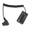 D Tap To NP F550 Dummy Battery Low Heat Generation ABS NP F550 Dummy Battery Adapter Over Current  for Fill Light