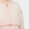 Adidas Lässige einfarbige Kapuzenjacke Damenjacke Steam-White Pink GP0657
