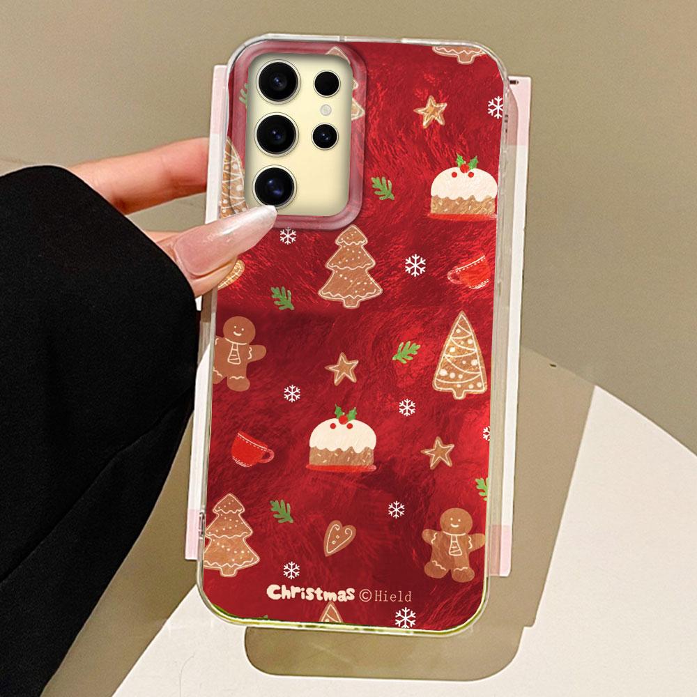 

Счастливого Рождества Красная Елка Девушки Женщины Чехол для Телефона для Samsung Galaxy S25 Edge S24 S23 S22 S21 S20 FE Plus Ultra Задняя Крышка Samsung Galaxy S22 Plus белый